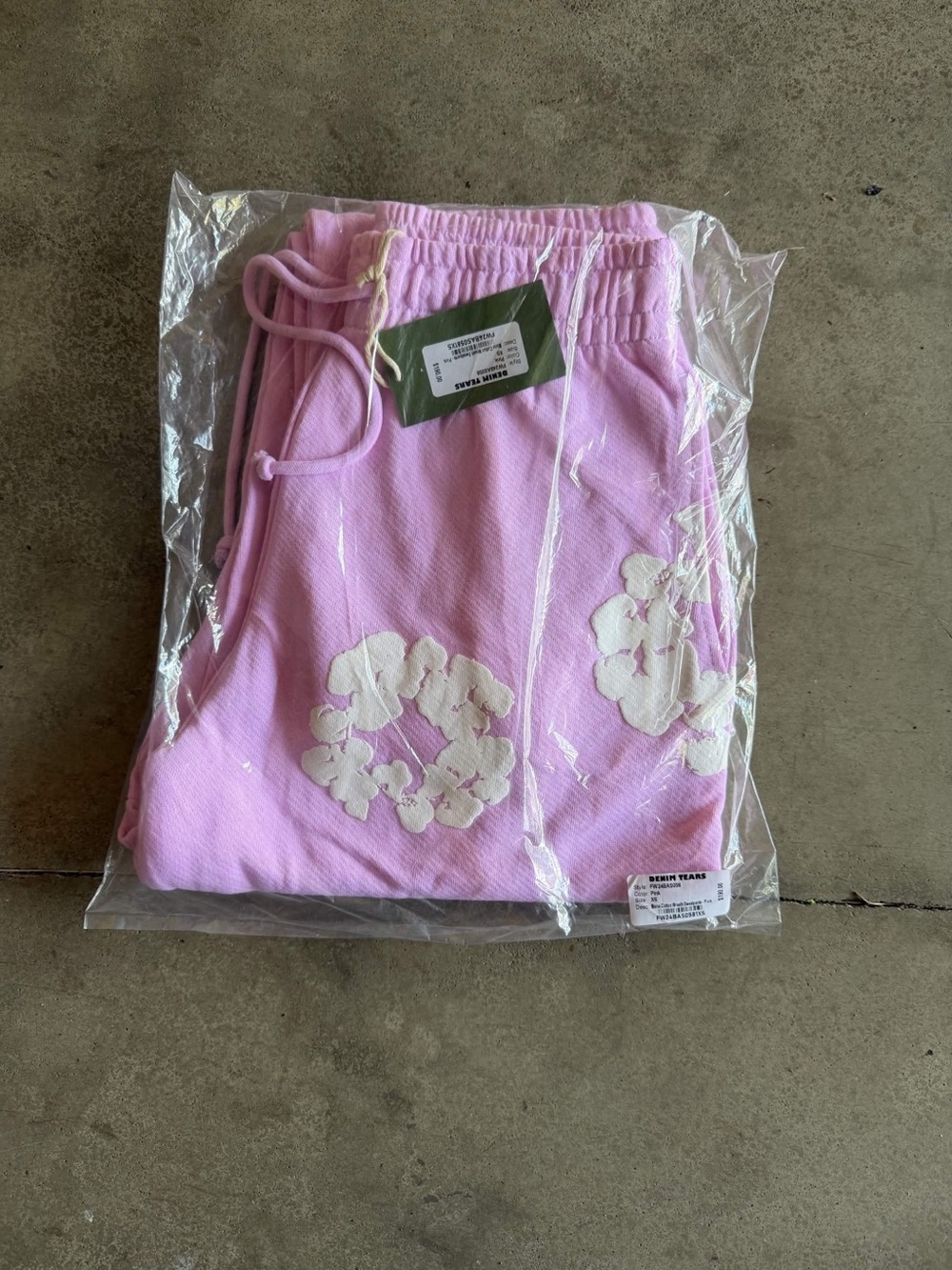 Pink Denim Tears Sweatpants - size XS